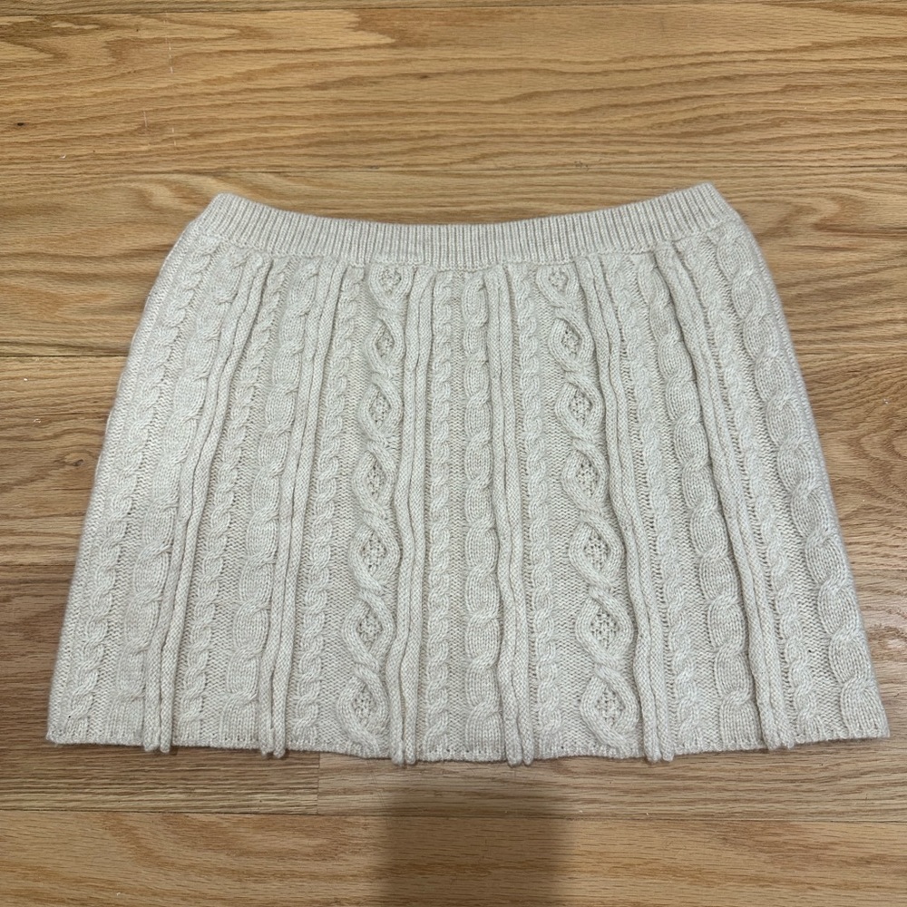 GUIZIO KNIT CABLE MINI SKIRT Size:M